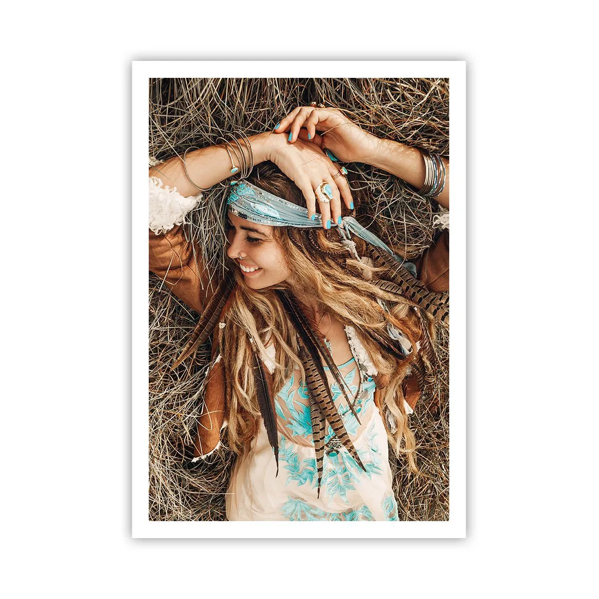 Poster - Auf dem Weg in den Sommer der Liebe - 70x100 cm