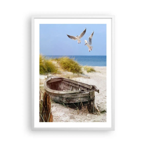 Poster in einem weißen Rahmen - In Wind gebadet - 50x70 cm