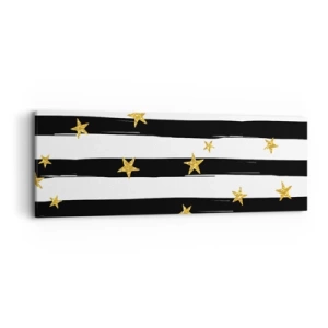 Bild auf Leinwand - Leinwandbild - Wir wurden alle unter einem glücklichen Stern geboren - 90x30 cm