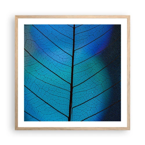 Poster in einem Rahmen aus heller Eiche - Komplizierte Konstruktion - 60x60 cm