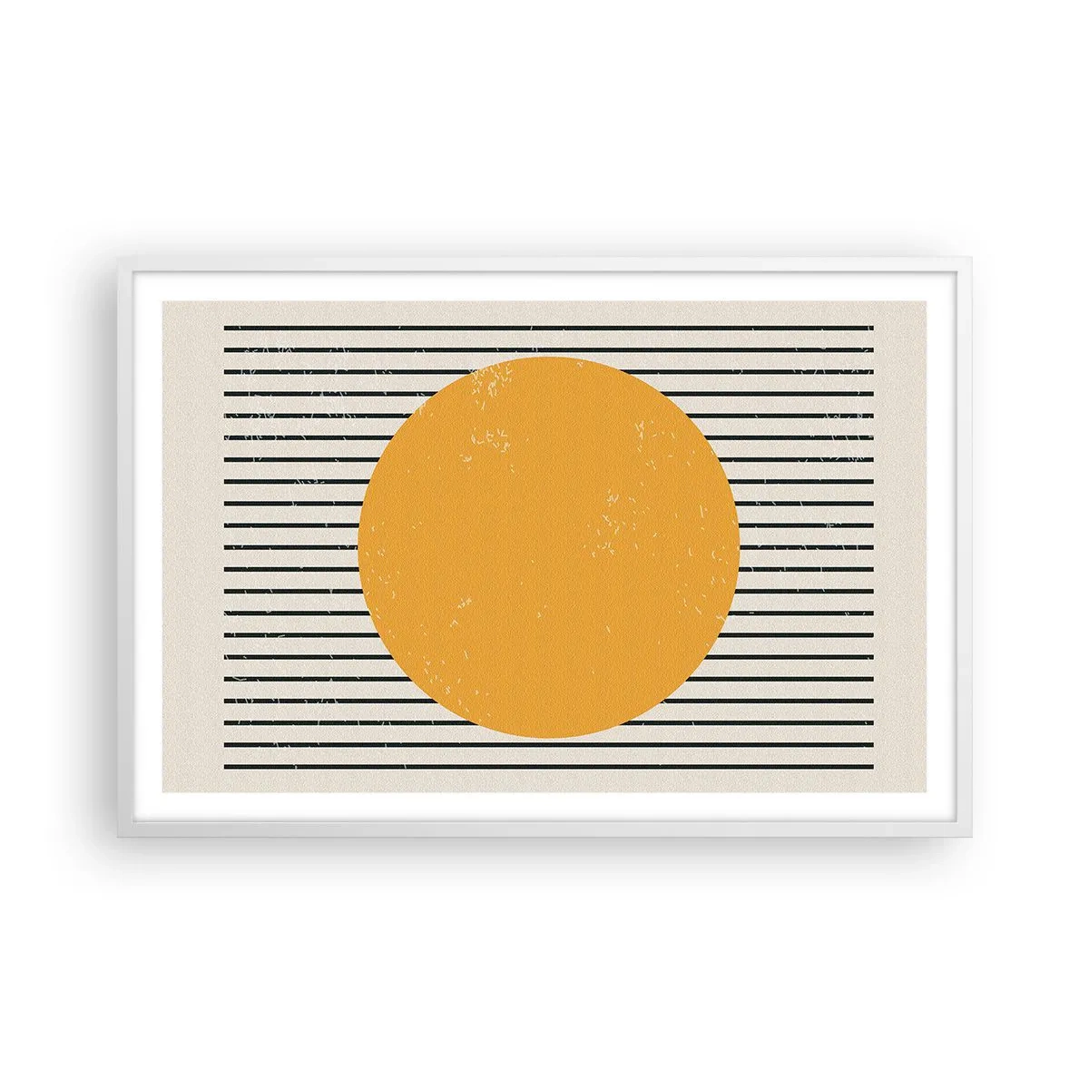 Poster in einem weißen Rahmen - Die Kraft der Einfachheit - 91x61 cm