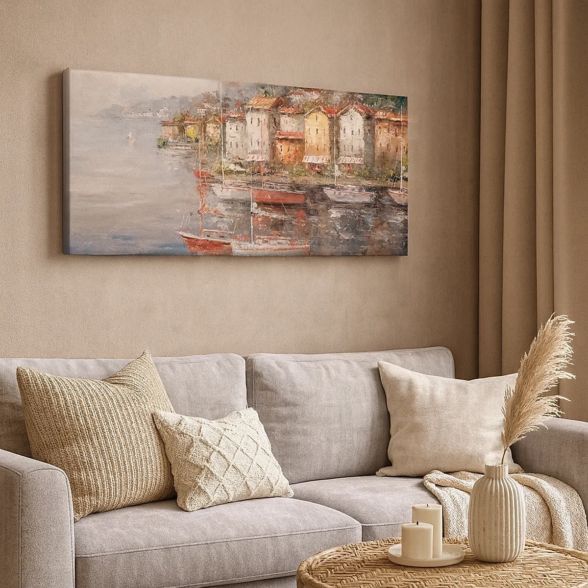 Bild auf Leinwand - Leinwandbild - Romantische Oase - 30x30 cm