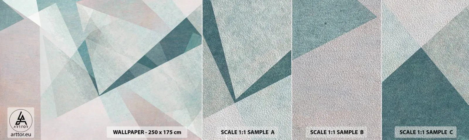 Fototapeten Muster Premium Sand - Einfach aber dynamisch - Abstraktion, Stück, Modernes Muster - 100x30 cm