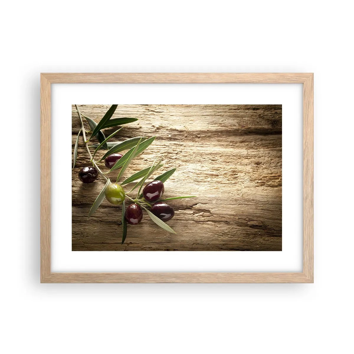 Poster in einem Rahmen aus heller Eiche - Direkt aus der Natur - 40x30 cm
