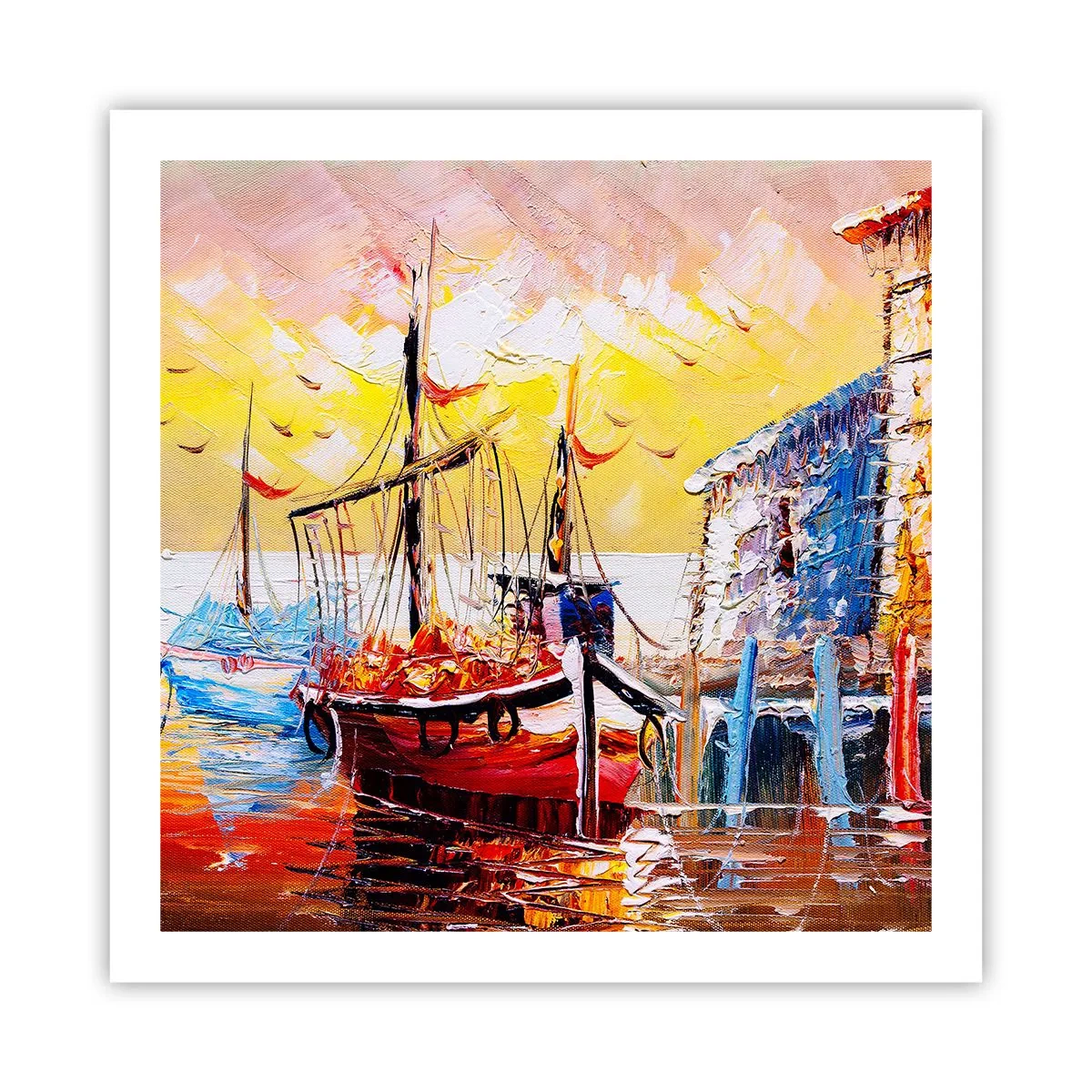 Poster - Glückliche Rückkehr - 60x60 cm