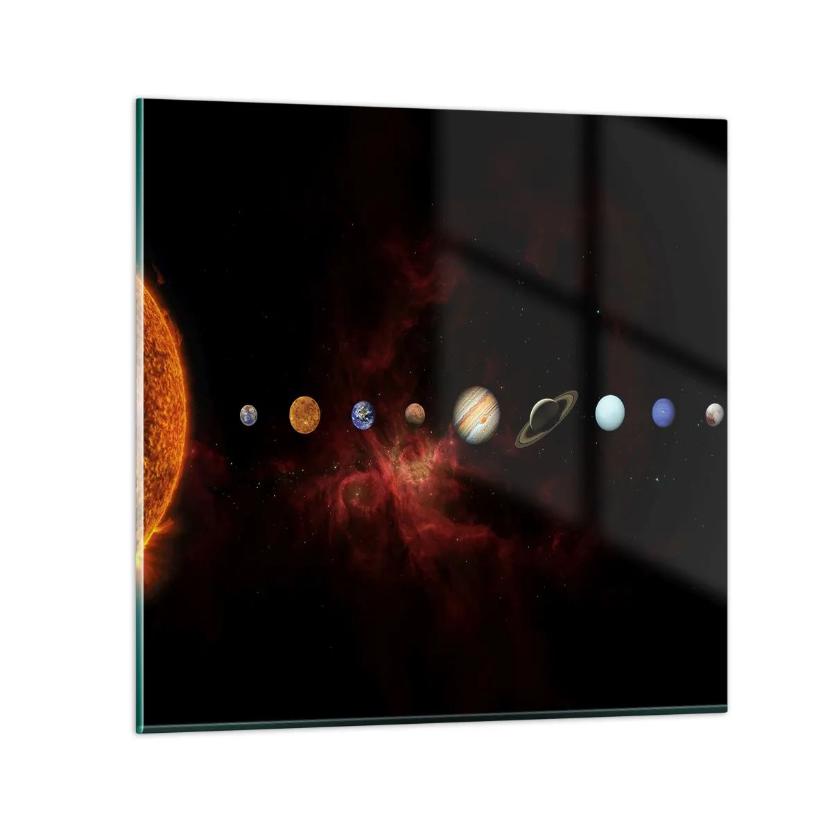 Glasbild - Bild auf glas - Unsere Nachbarschaft - 70x70 cm