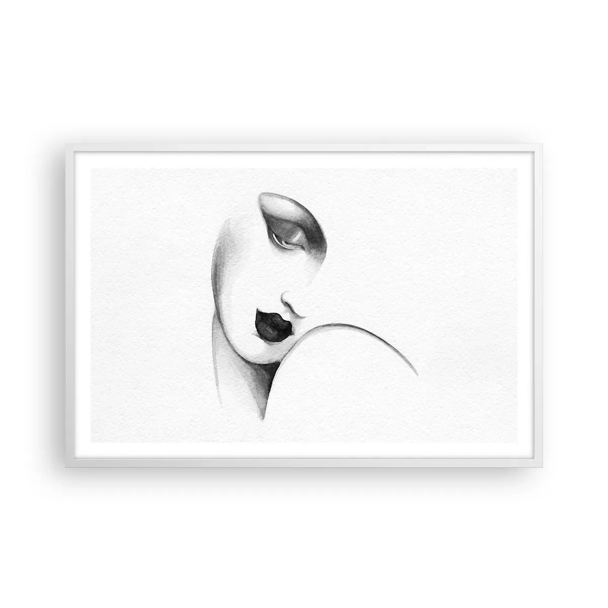 Poster in einem weißen Rahmen - Im Stil von Łempicka - 91x61 cm