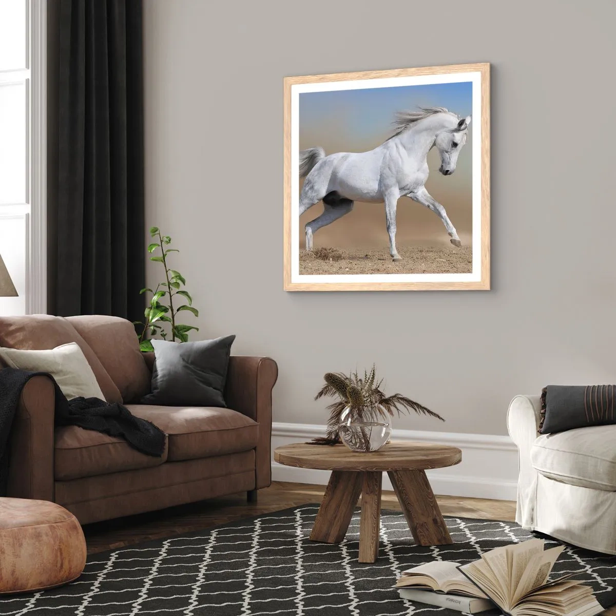 Poster in einem Rahmen aus heller Eiche - Die schönste arabische Sage - 30x30 cm