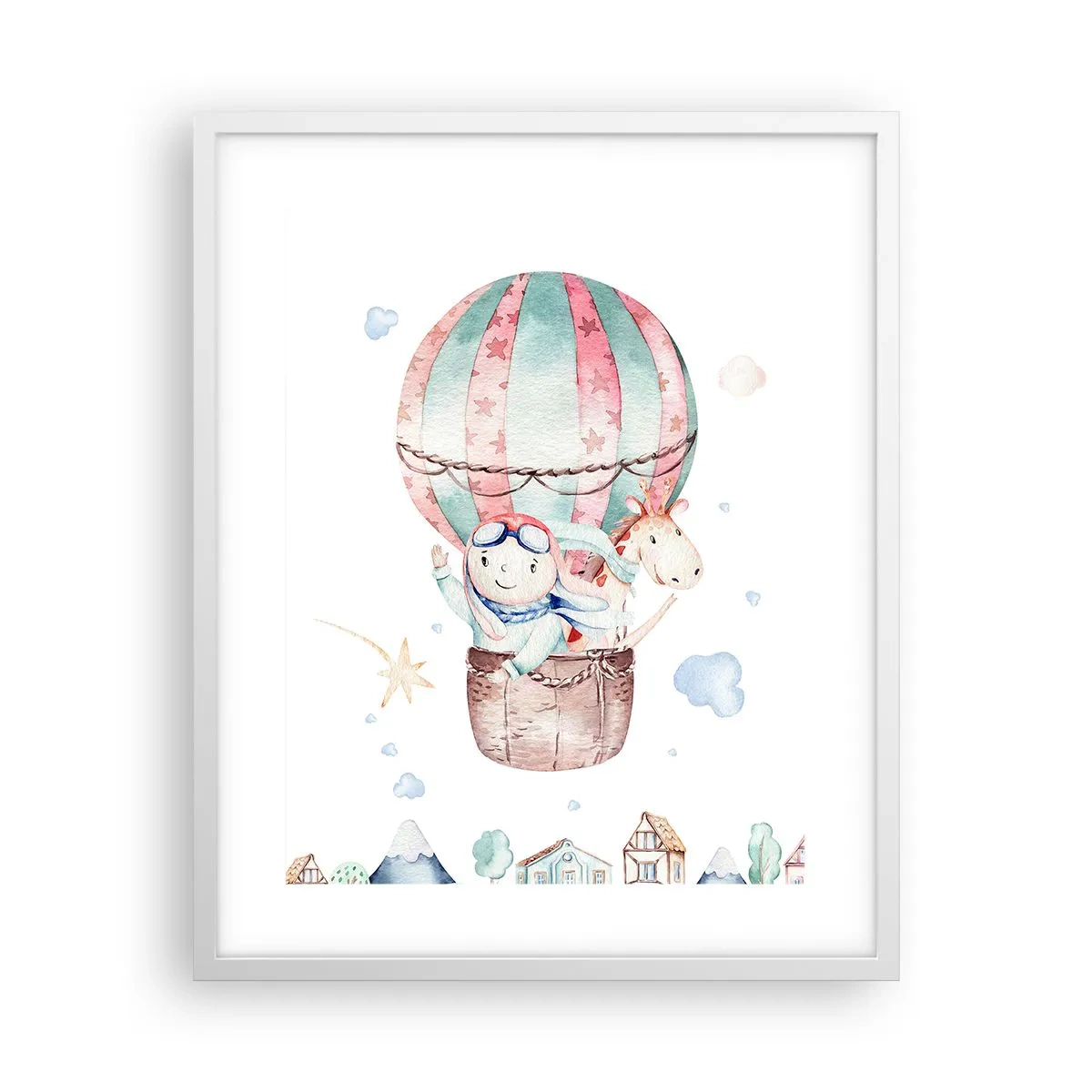 Poster in einem weißen Rahmen - Wir kommen bald zurück! - 40x50 cm