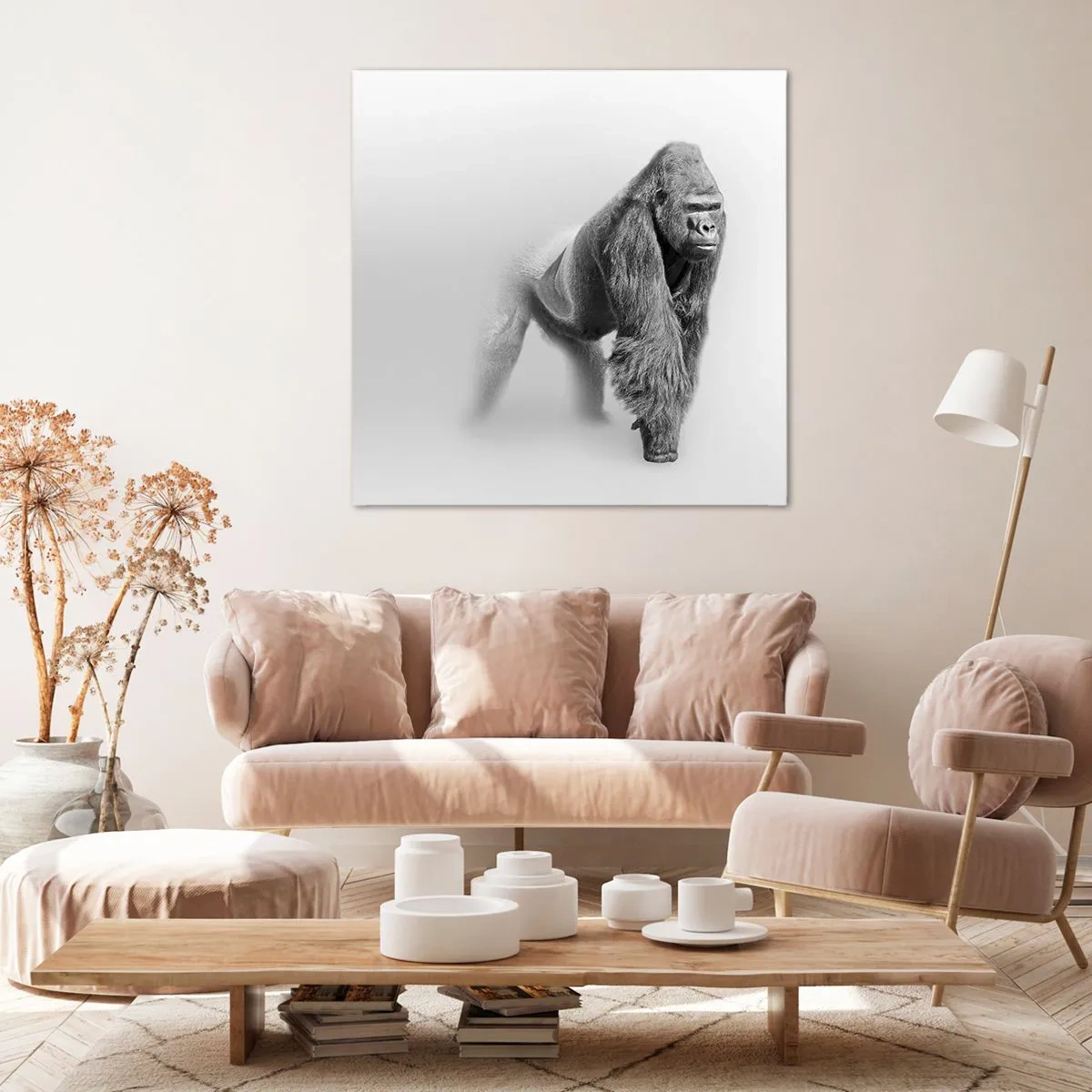 Bild auf Leinwand - Leinwandbild - Zuversichtlich in seiner Stärke - 60x60 cm