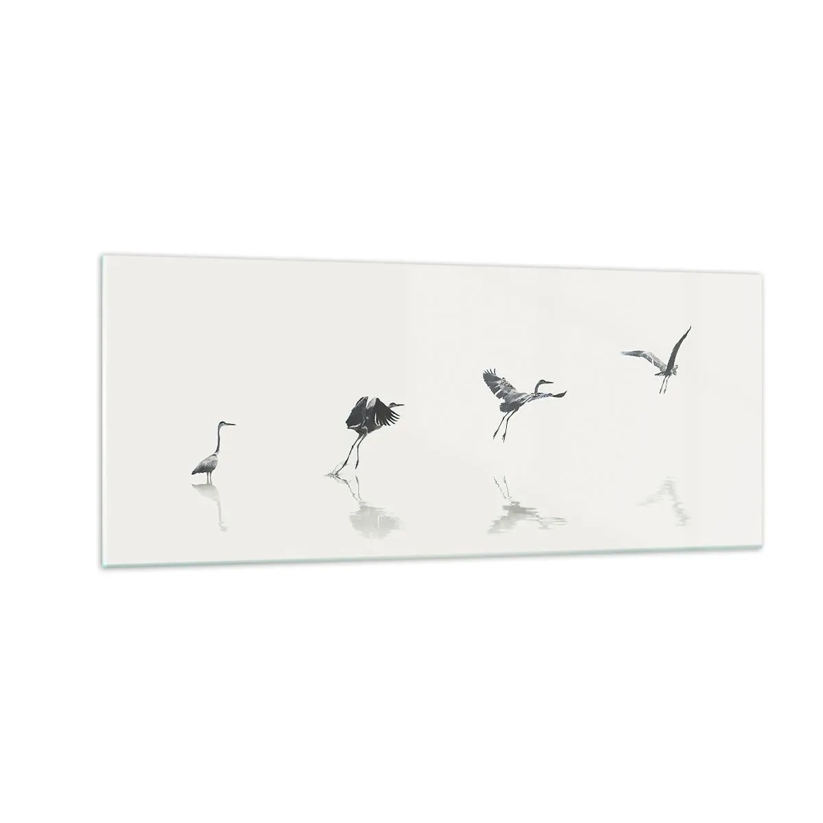 Glasbild - Bild auf glas - Vier einfache Schritte - 100x40 cm