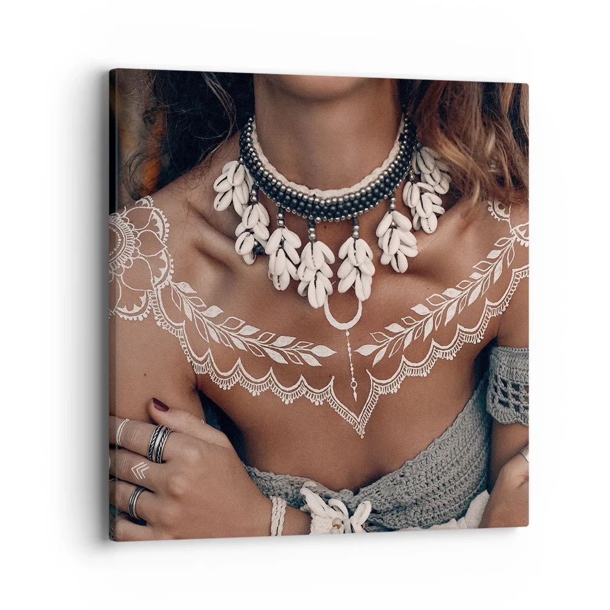 Bild auf Leinwand - Leinwandbild - Talismane, Rituale der Weiblichkeit - 40x40 cm