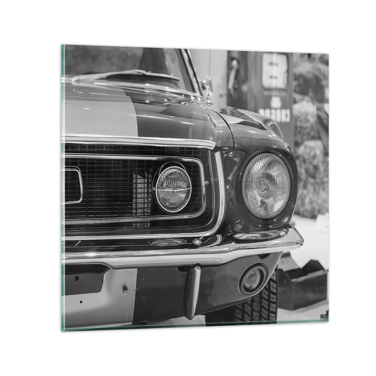 Glasbild - Bild auf glas - Wilder Ritt - 30x30 cm