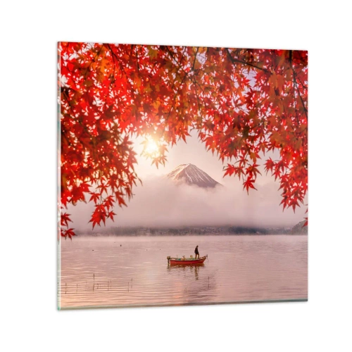 Glasbild - Bild auf glas - Im japanischen Klima - 50x50 cm