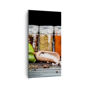 Bild auf Leinwand - Leinwandbild - Für einen Geschmack des Lebens - 65x120 cm