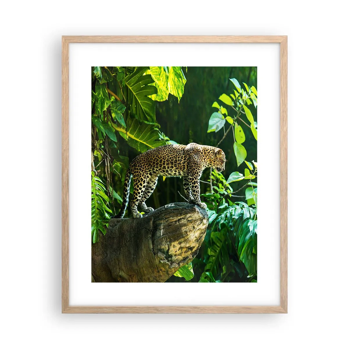 Poster in einem Rahmen aus heller Eiche - Auf die Jagd? - 40x50 cm