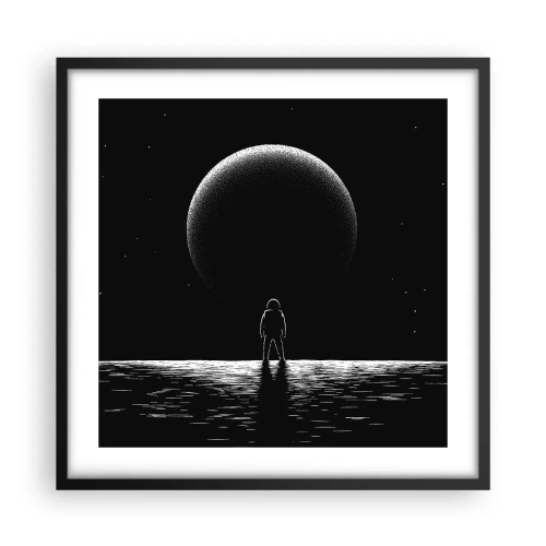 Poster in einem schwarzem Rahmen - Angesicht zu Angesicht - 50x50 cm