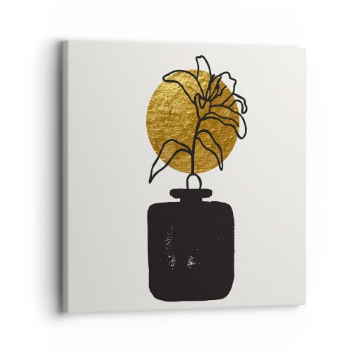 Bild auf Leinwand - Leinwandbild - Schönheit ist Gold wert - 30x30 cm