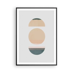 Poster in einem schwarzem Rahmen - Ein Rad hinter dem anderen… - 70x100 cm