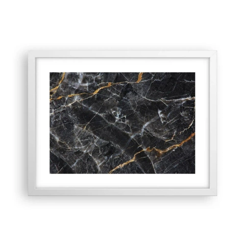 Poster in einem weißen Rahmen - Das Innenleben des Steins - 40x30 cm