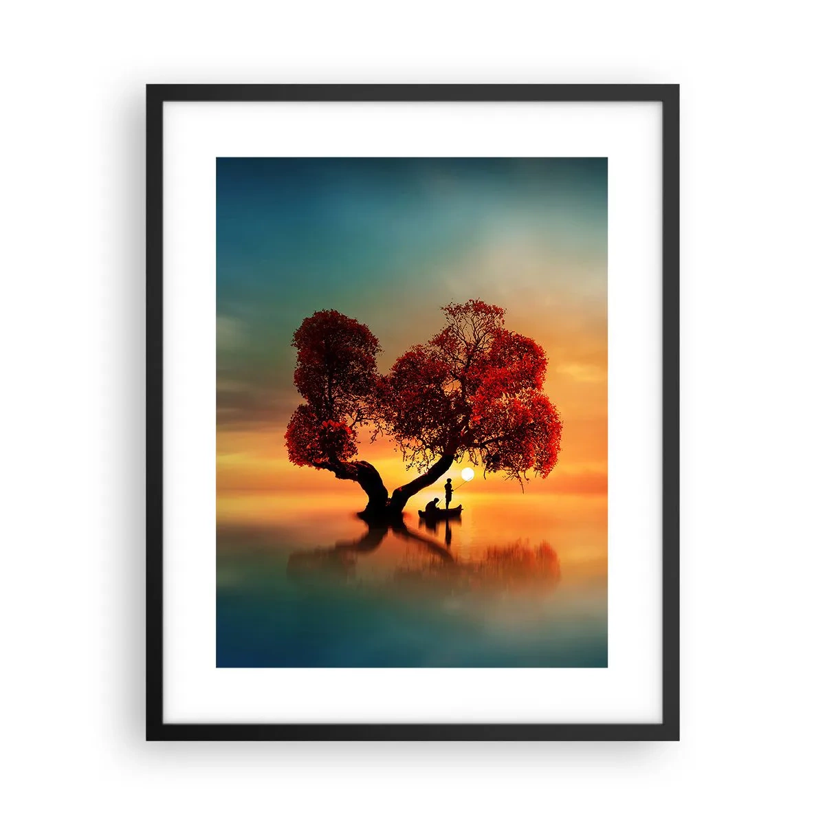 Poster in einem schwarzem Rahmen - Oddaysons und die Stille der Weltlosen - 40x50 cm