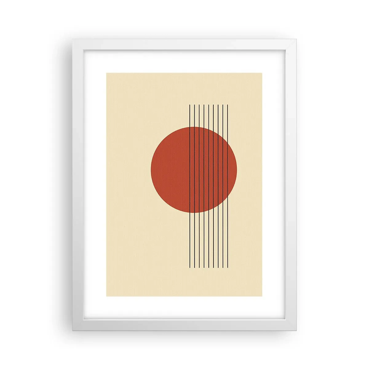 Poster in einem weißen Rahmen - Immer wieder und weiter - 30x40 cm