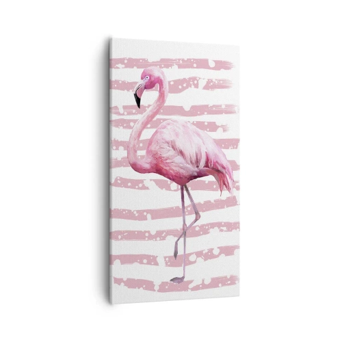 Bild auf Leinwand - Leinwandbild - In Würde, aber in Pink - 55x100 cm