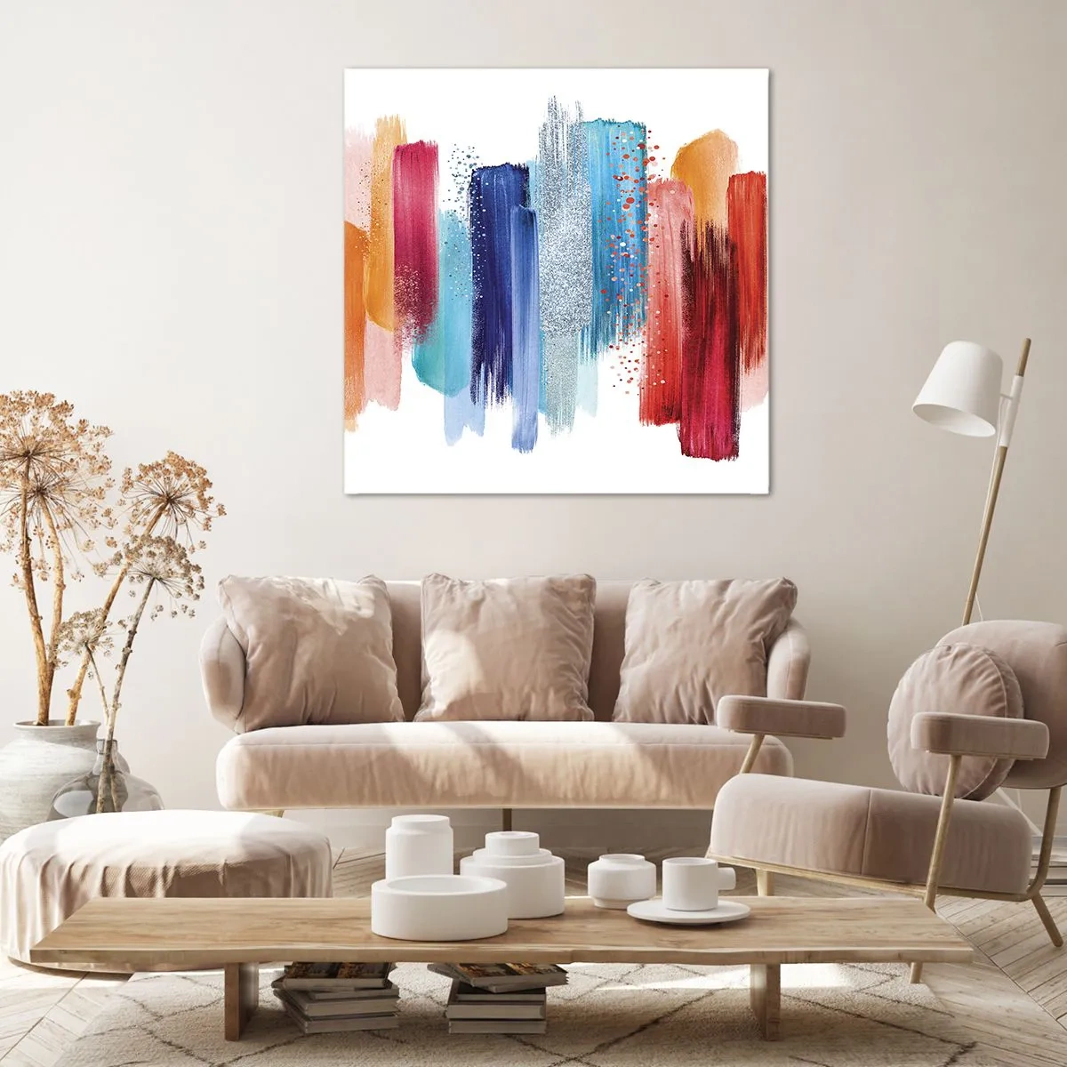 Bild auf Leinwand - Leinwandbild - Auf und ab - 50x50 cm