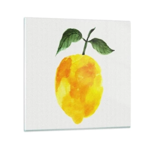 Glasbild - Bild auf glas - So schmeckt man die Sonne - 70x70 cm