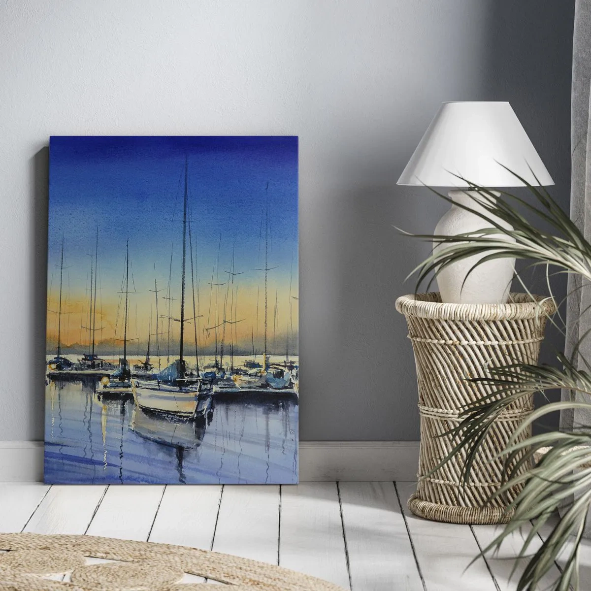 Bild auf Leinwand - Leinwandbild - Ende eines guten Tages - 55x100 cm