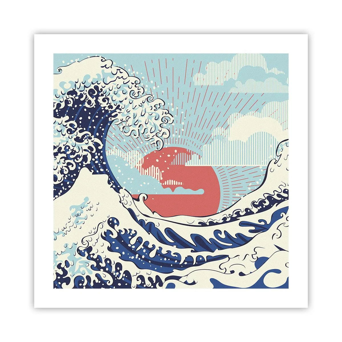 Poster - Von japanischer Inspiration - 50x50 cm