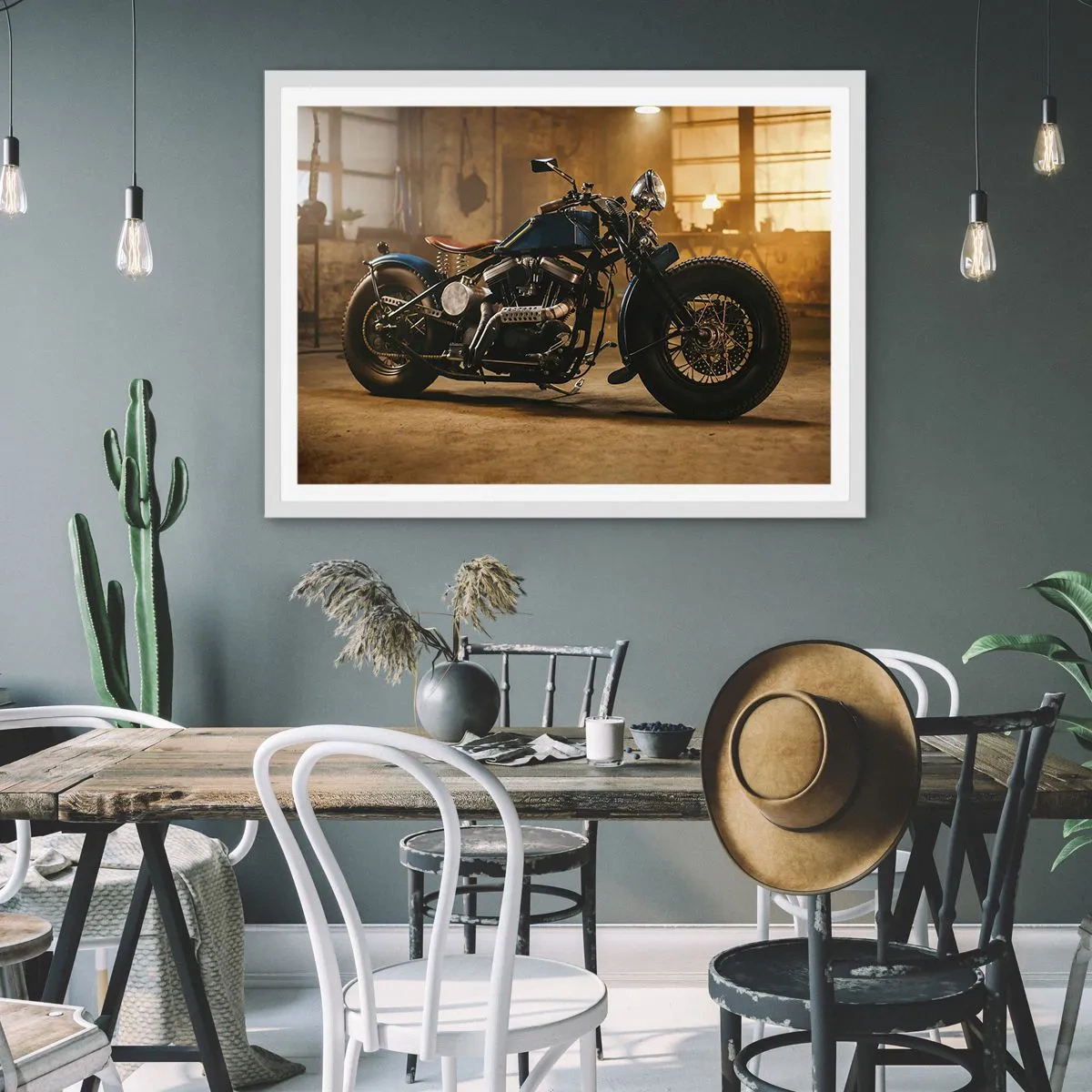 Poster in einem weißen Rahmen - Ich kann alles  - 91x61 cm