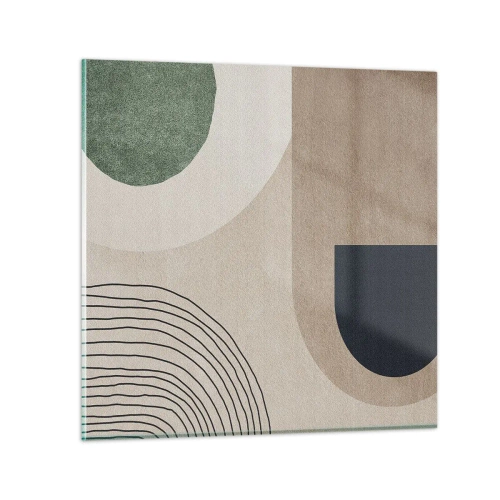 Glasbild - Bild auf glas - Sanftheit des Ovals - 30x30 cm