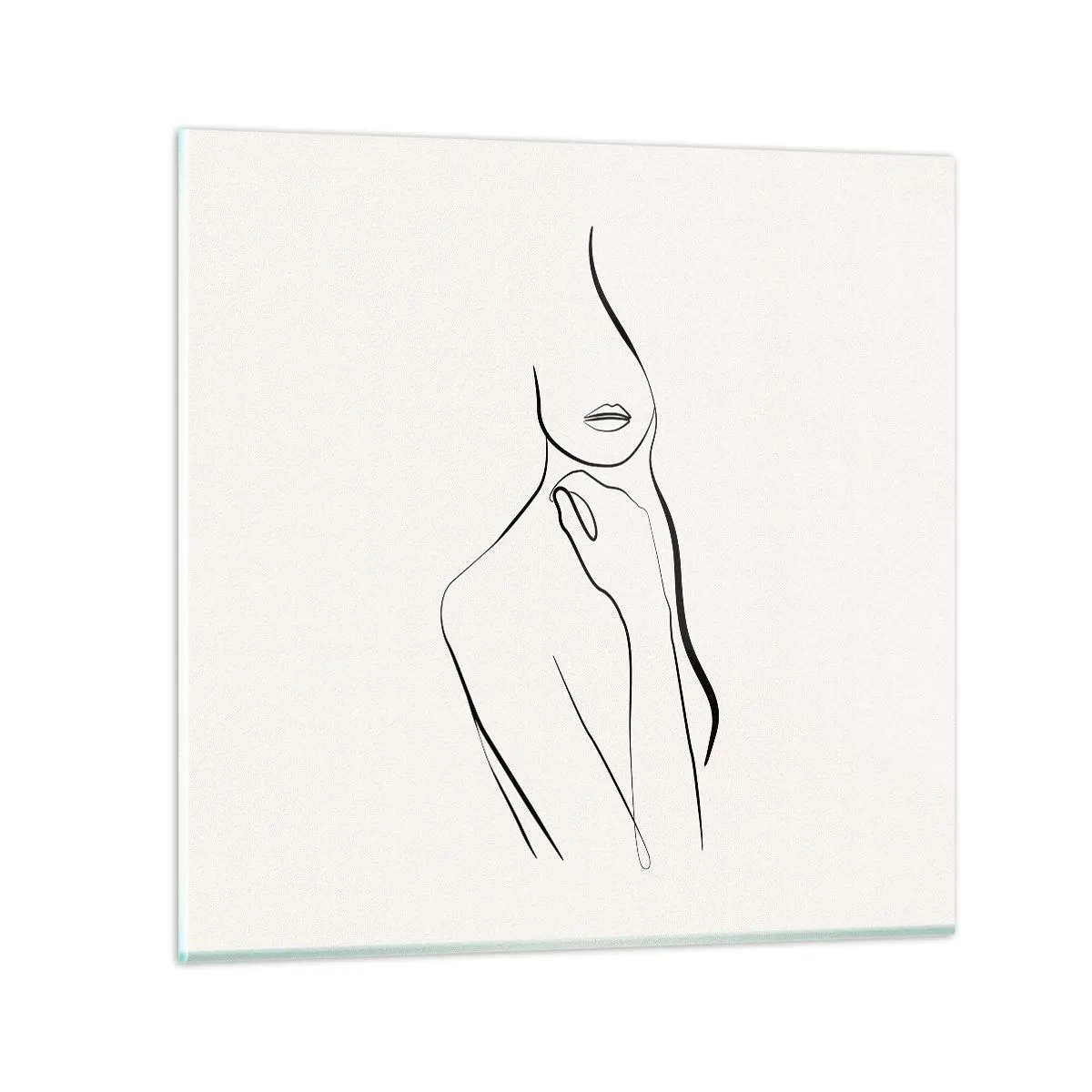 Glasbild - Bild auf glas - Eine Welle der Melancholie - 60x60 cm