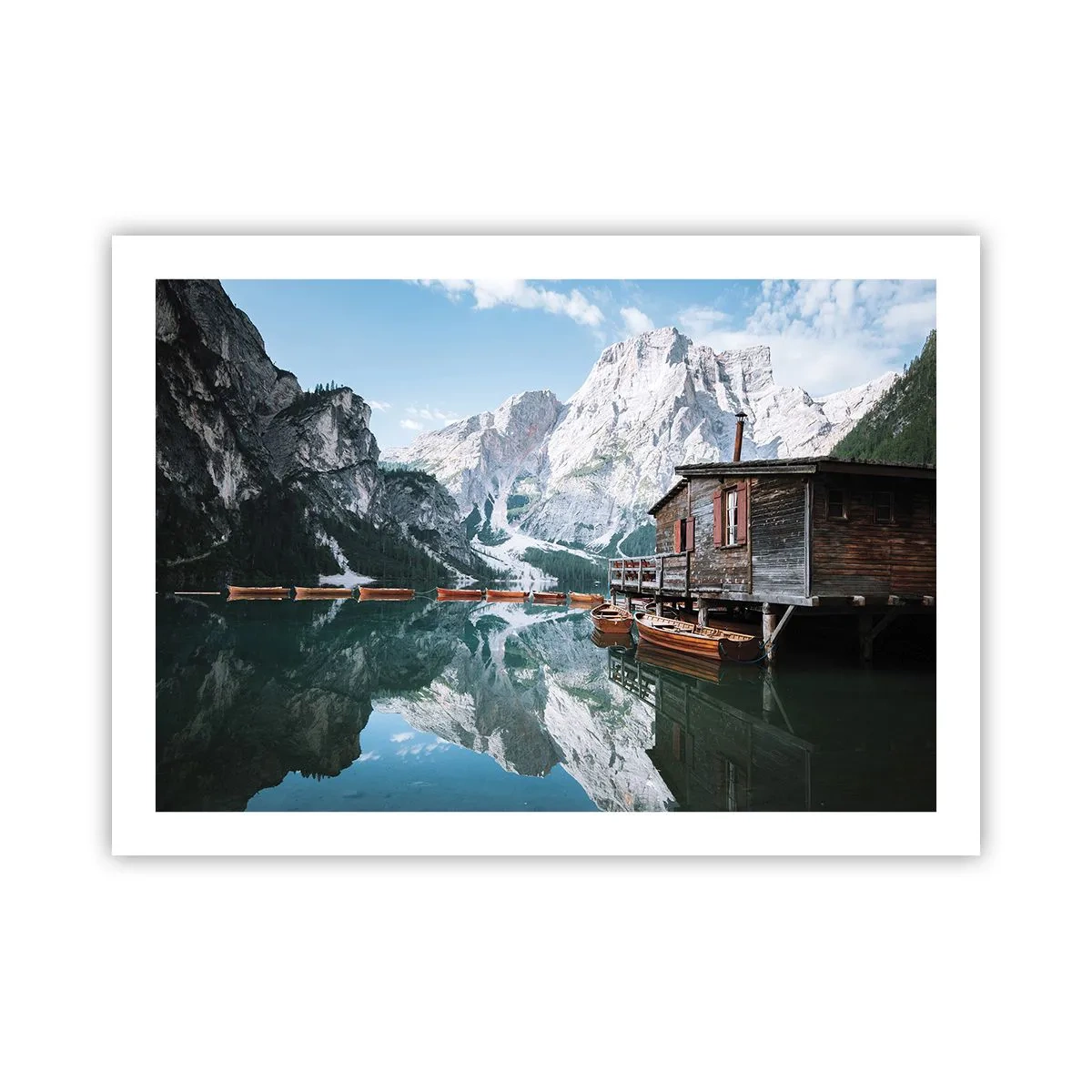 Poster - Kristallklarer Bergmorgen - 70x50 cm