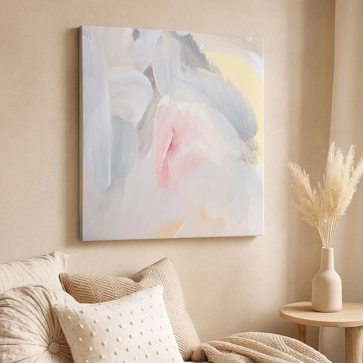 Bild auf Leinwand - Leinwandbild - In einer Pastellwelt - 30x30 cm