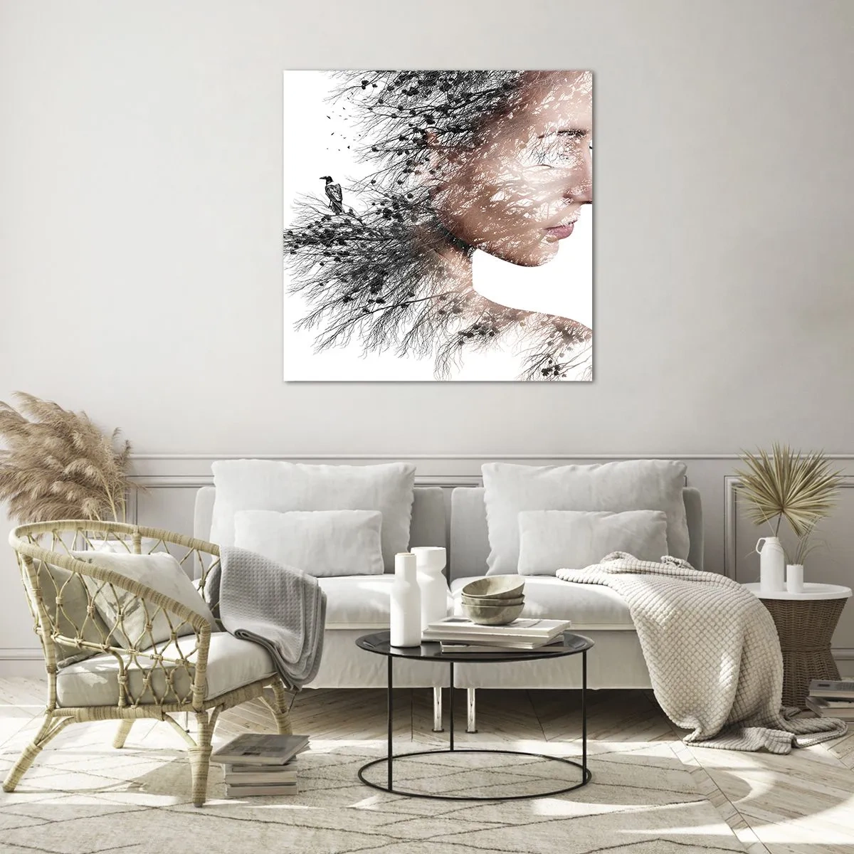 Glasbild - Bild auf glas - Der Geist des Waldes - 30x30 cm