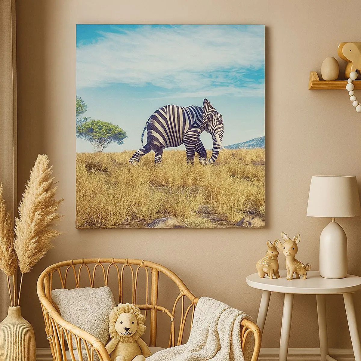 Bild auf Leinwand - Leinwandbild - Grau ist nicht mehr in Mode - 30x30 cm