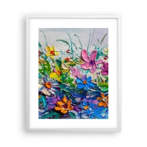 Poster in einem weißen Rahmen - Überhaupt kein Stillleben - 40x50 cm