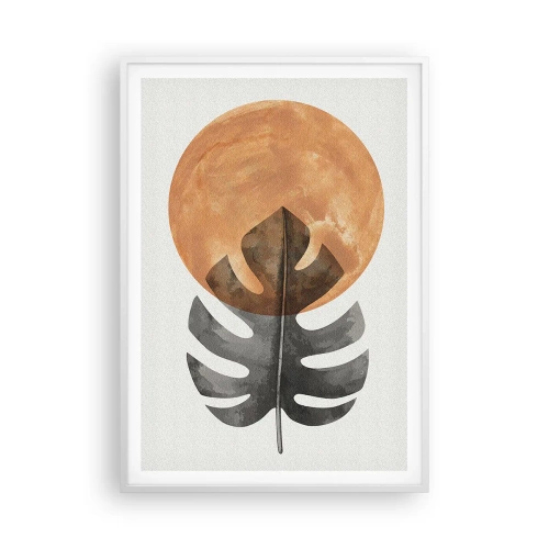 Poster in einem weißen Rahmen - Immer die Sonne - 70x100 cm