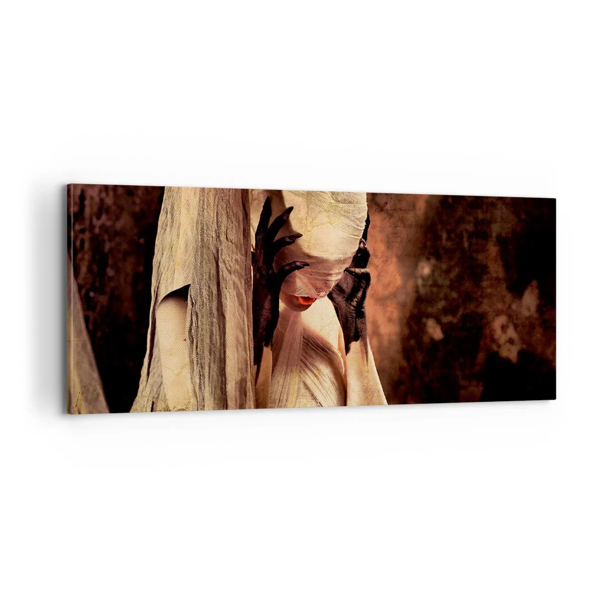 Bild auf Leinwand - Leinwandbild - Zwischen Gut und Böse - 100x40 cm
