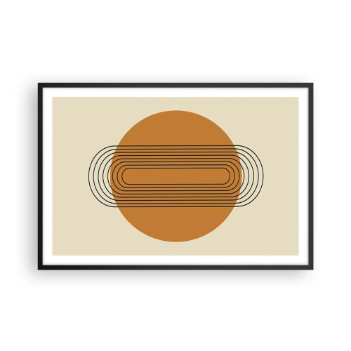 Poster in einem schwarzem Rahmen - Perfekter Plan - 91x61 cm