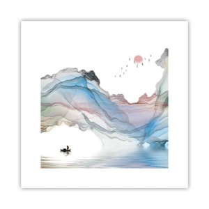 Poster - Zu den Kristallbergen - 30x30 cm