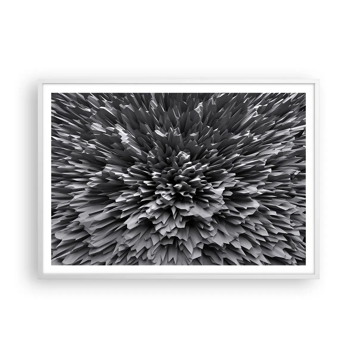 Poster in einem weißen Rahmen - Härter kann es nicht werden - 100x70 cm