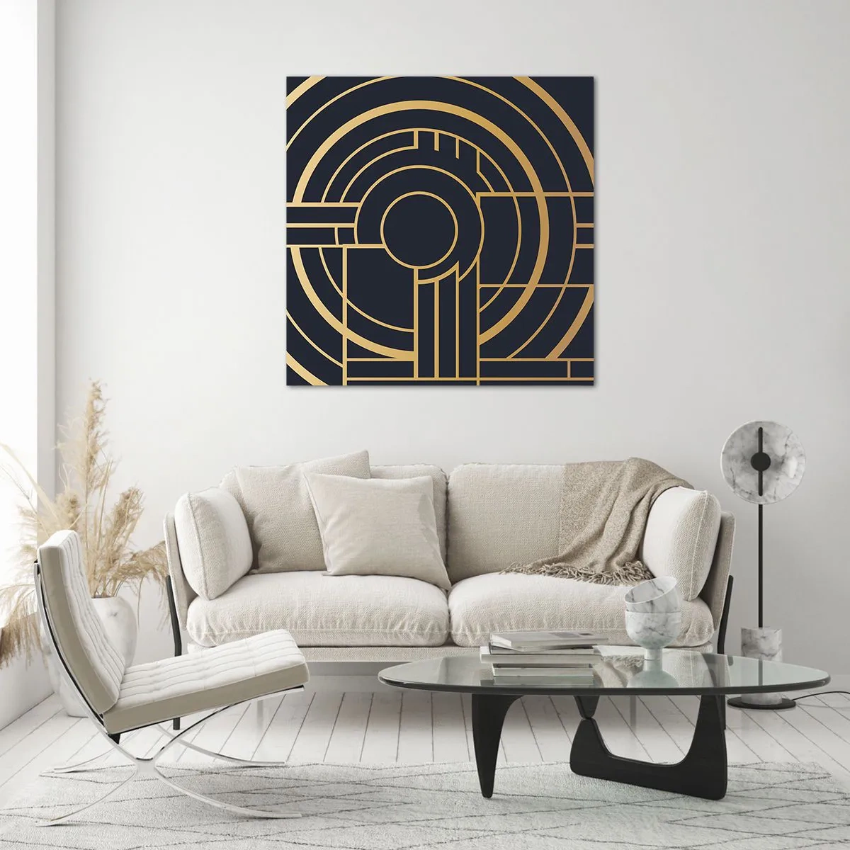 Glasbild - Bild auf glas - Wendungen der Dinge - 40x40 cm