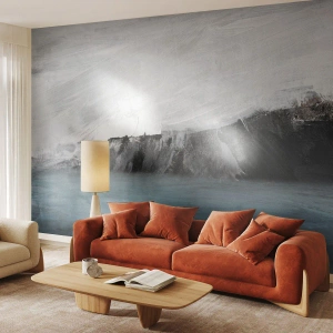 Fototapete Standard Eco - Wasser – Erde: Kampf der Naturelemente - Küste, Landschaft, Meer - 400x280 cm