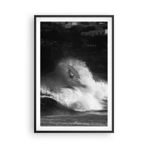 Poster in einem schwarzem Rahmen - Herausforderung angenommen! - 61x91 cm