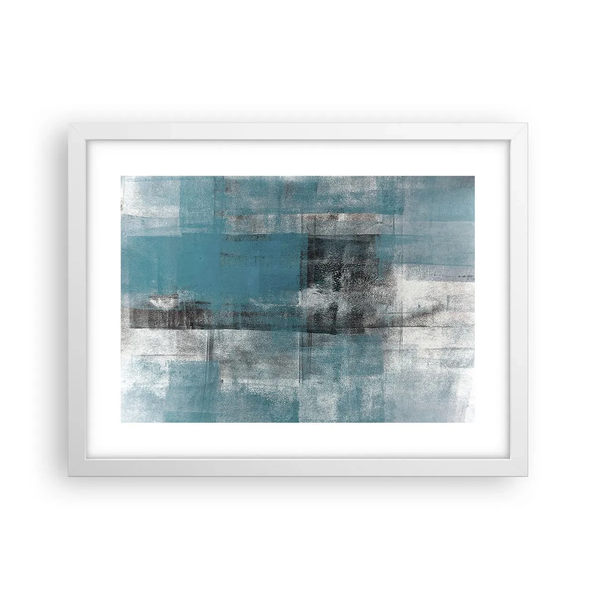 Poster in einem weißen Rahmen - Wasser und Luft - 40x30 cm