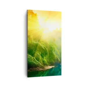 Bild auf Leinwand - Leinwandbild - In Sonne und Schatten ertrinken - 45x80 cm