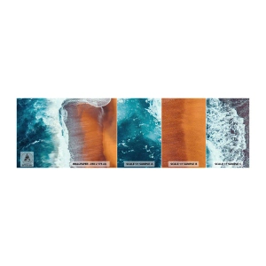 Fototapeten Muster Selbstklebend Deluxe Sticker - Berührung des Ozeans - Strand, Meer, Wasser - 100x30 cm